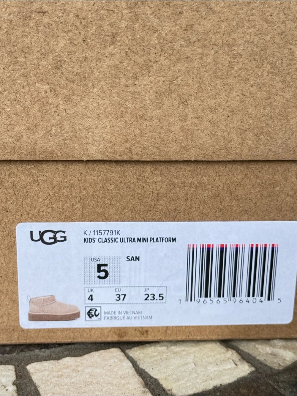 UGG Big Kids' Classic Ultra Mini Platform Boots - Sand